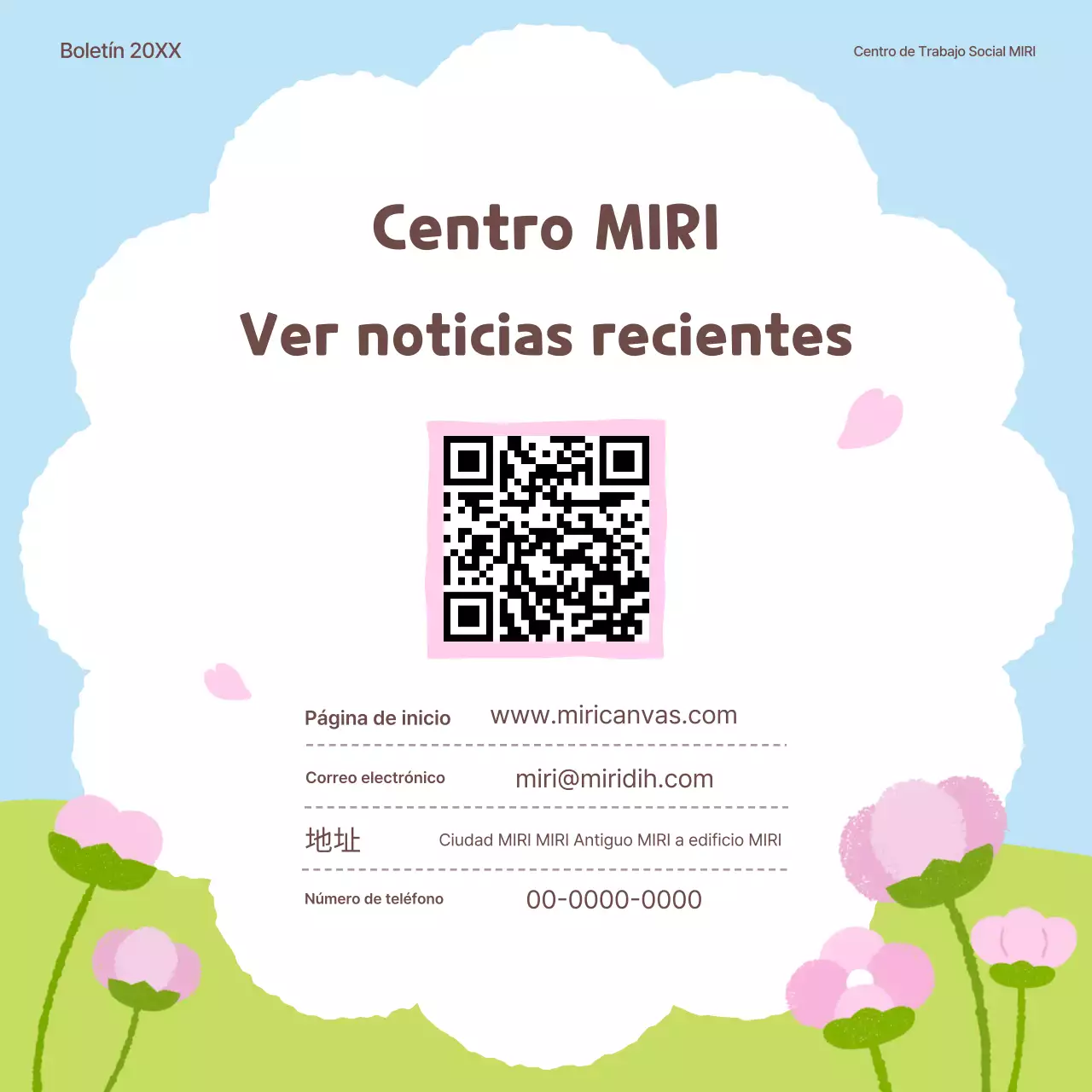 Introducción a la flor de primavera de la institución pública Green Baby