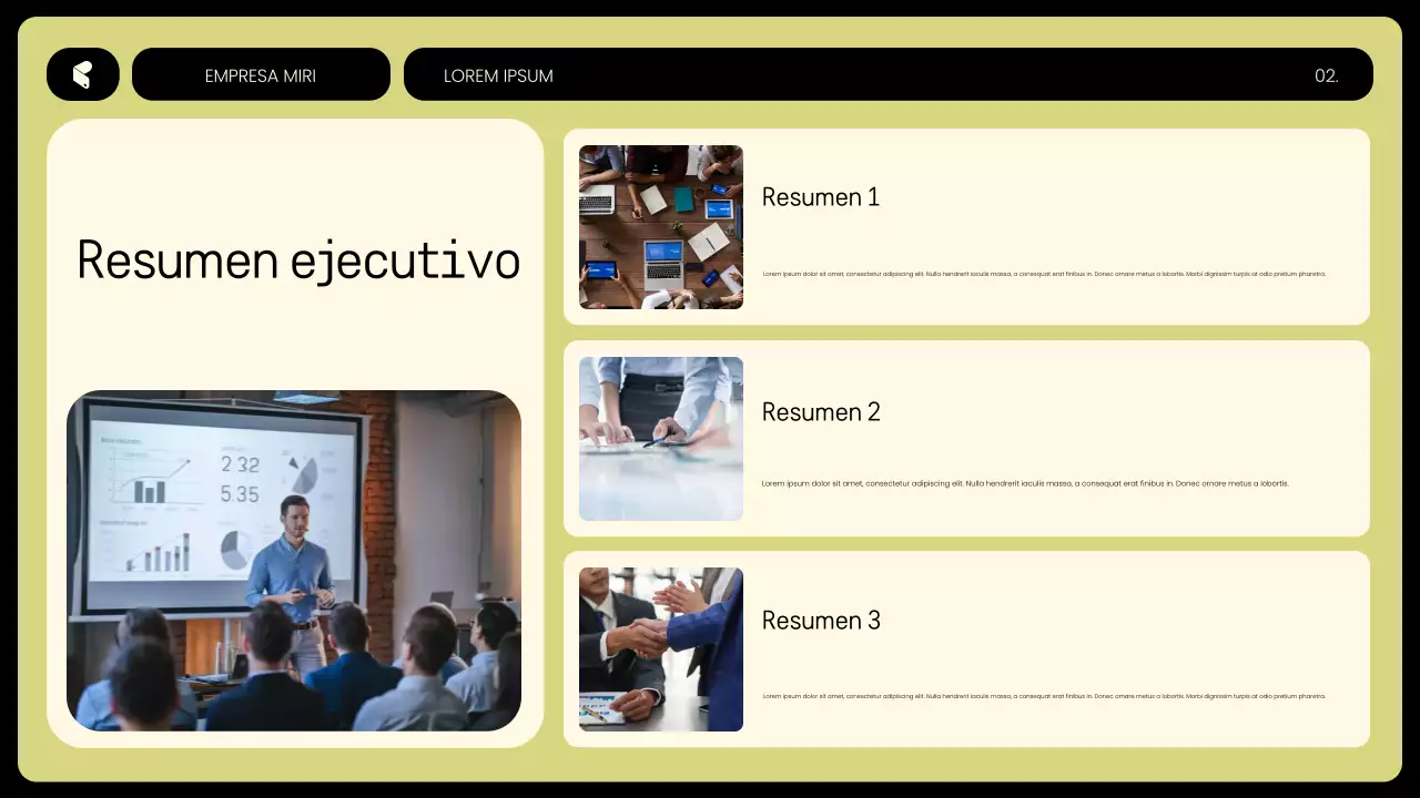 Planificador de presupuesto moderno de color amarillo