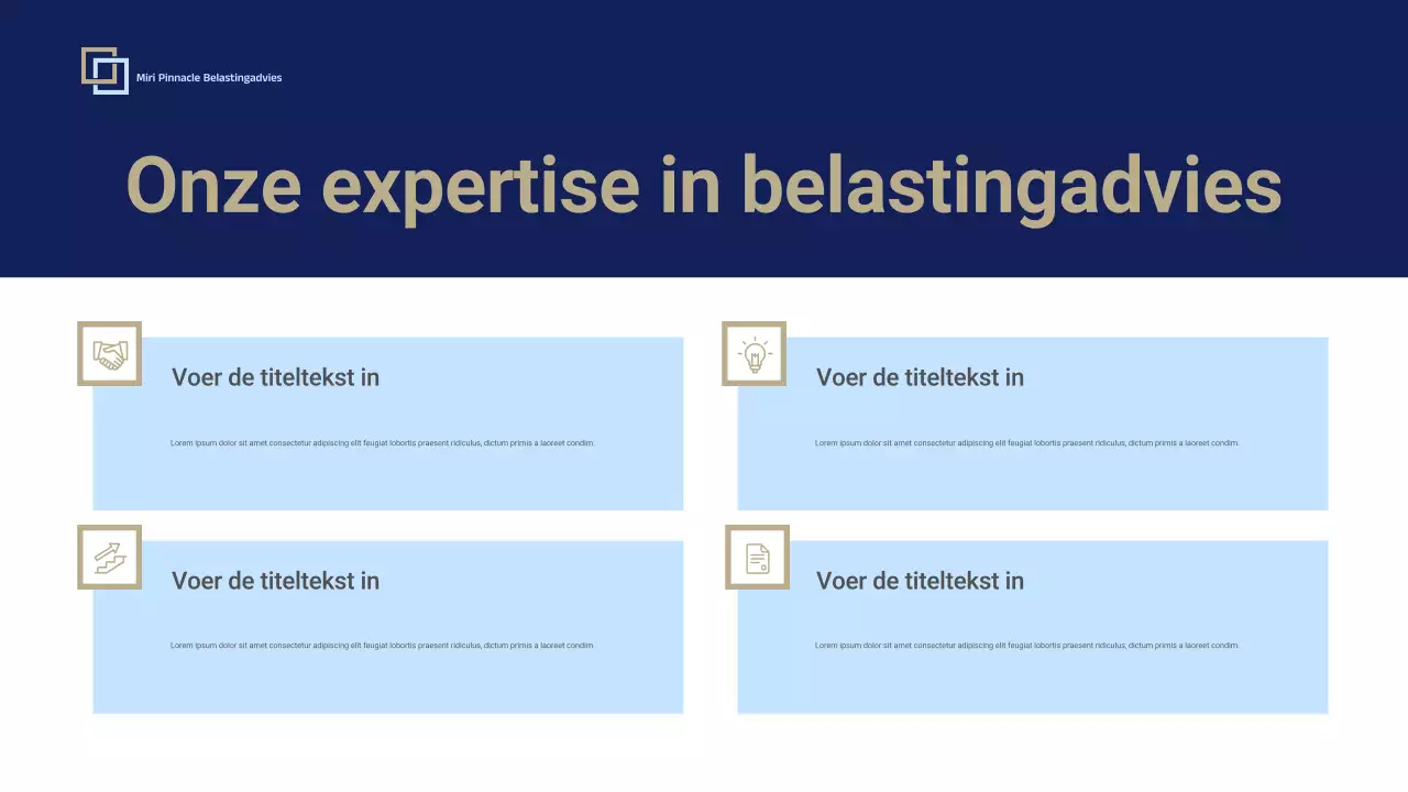 Blue Professional Tax Consulting Promotie Presentatie