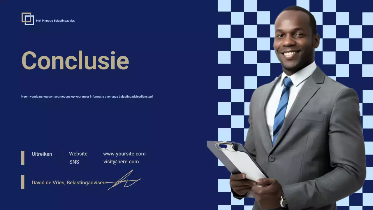 Blue Professional Tax Consulting Promotie Presentatie