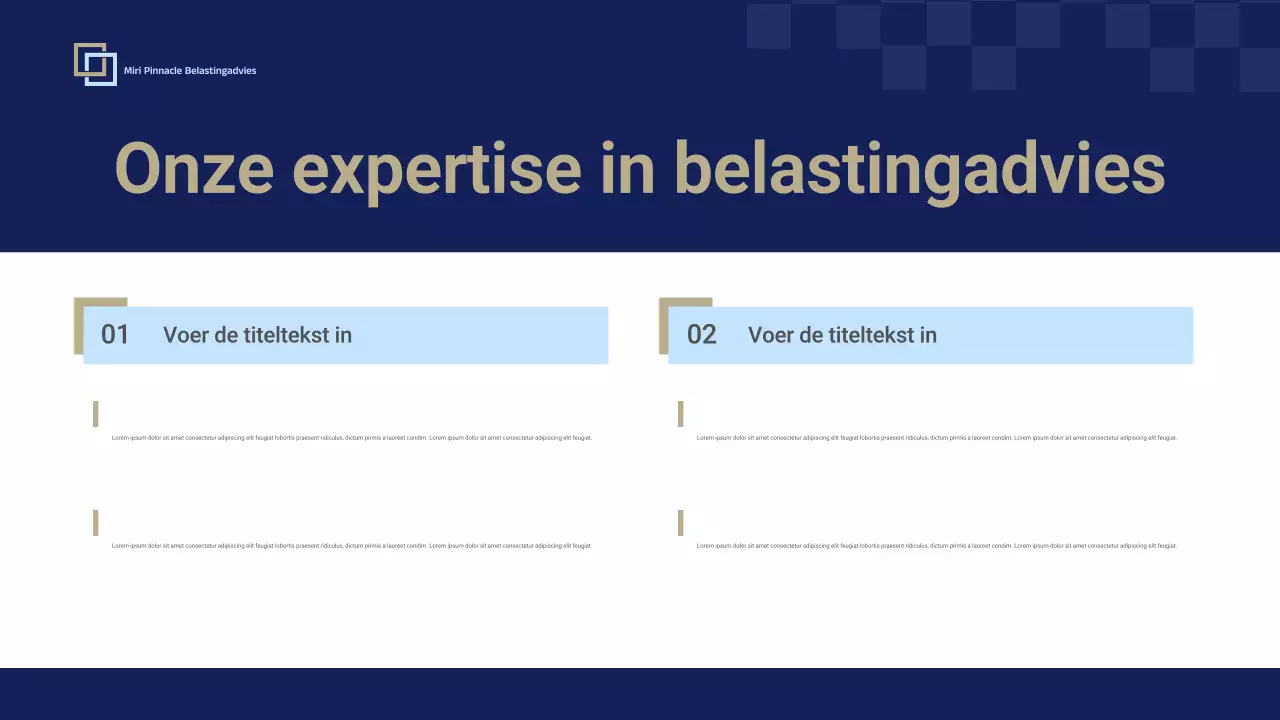 Blue Professional Tax Consulting Promotie Presentatie