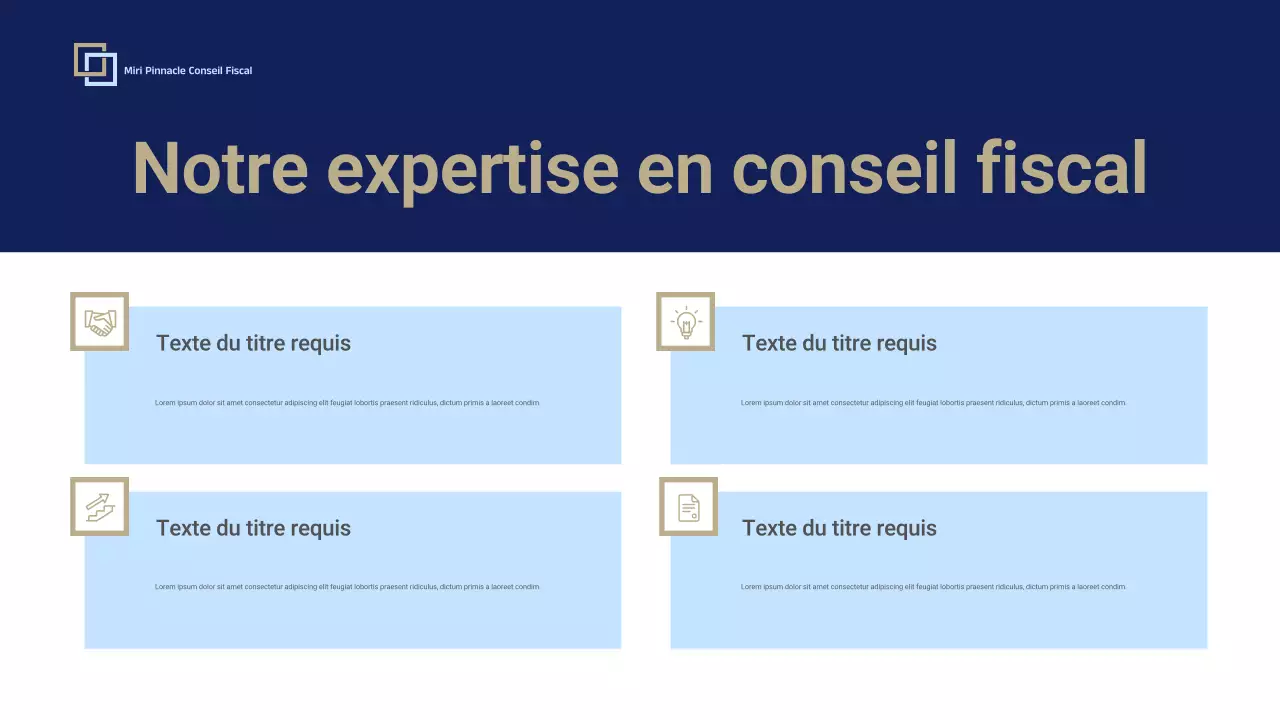 Présentation promotionnelle de Blue Professional Tax Consulting