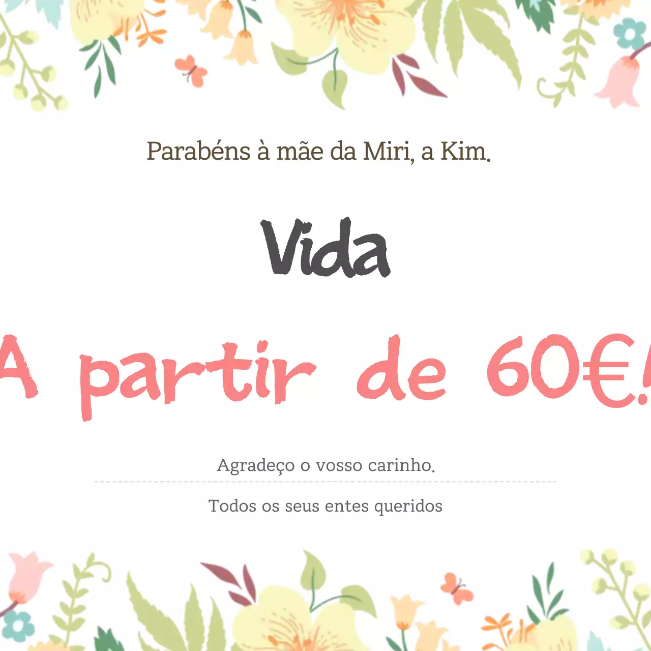 Comemoração dos 60 anos do Bege Baby