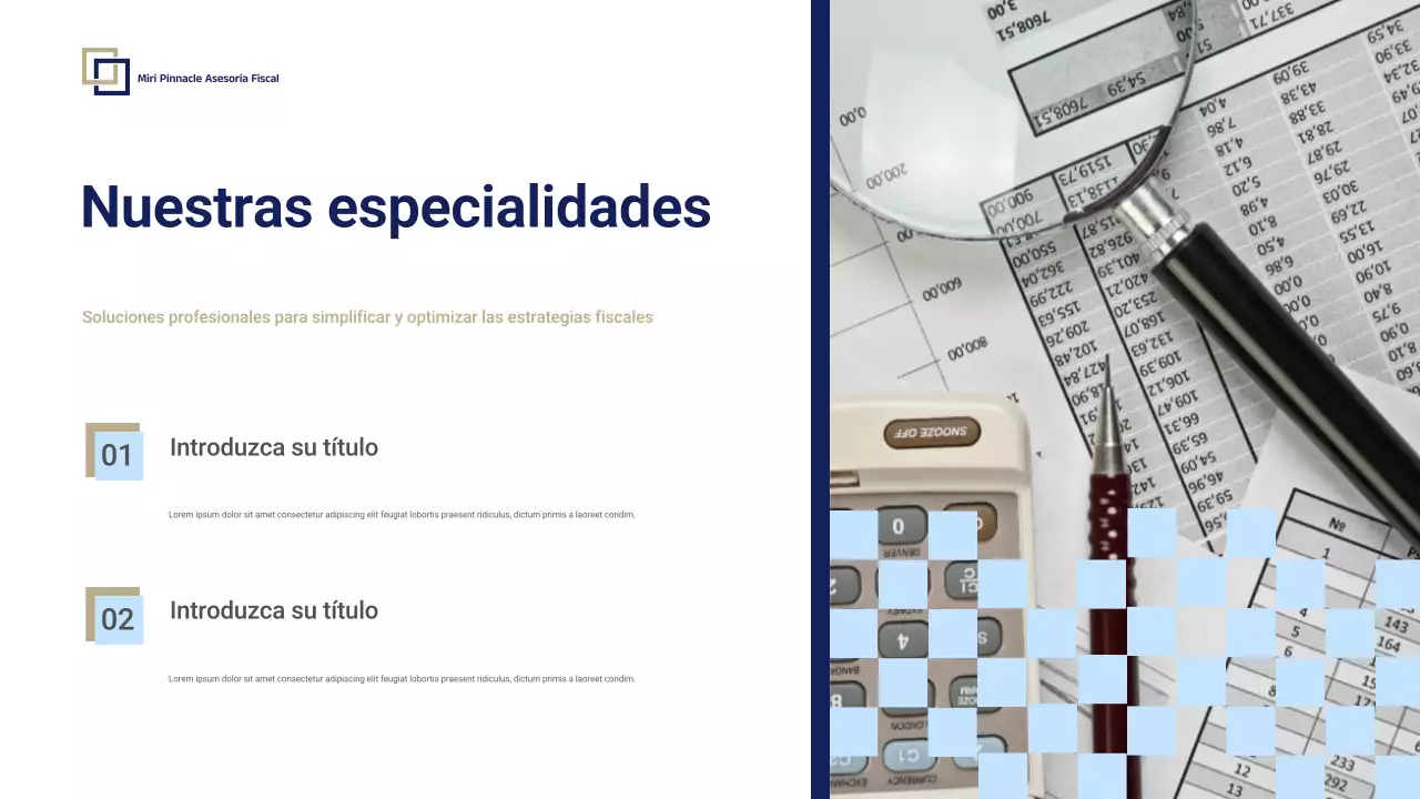 Presentación de la promoción de Blue Professional Tax Consulting