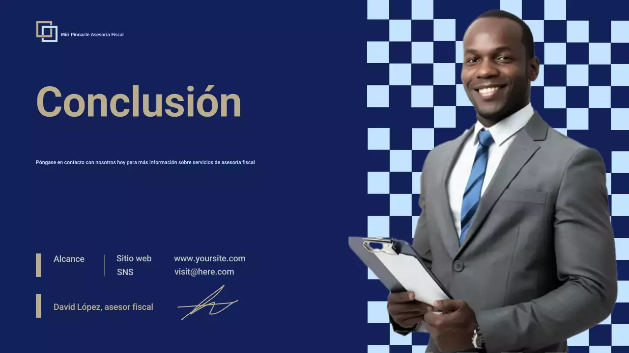 Presentación de la promoción de Blue Professional Tax Consulting