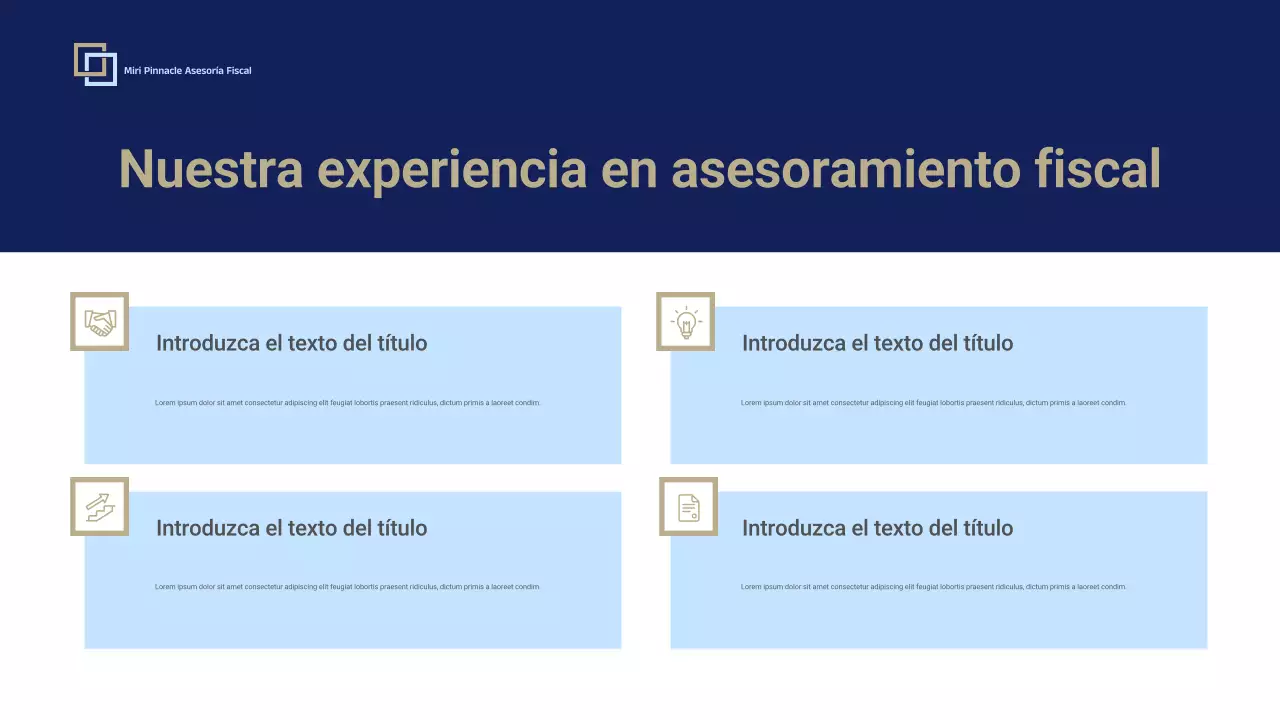 Presentación de la promoción de Blue Professional Tax Consulting