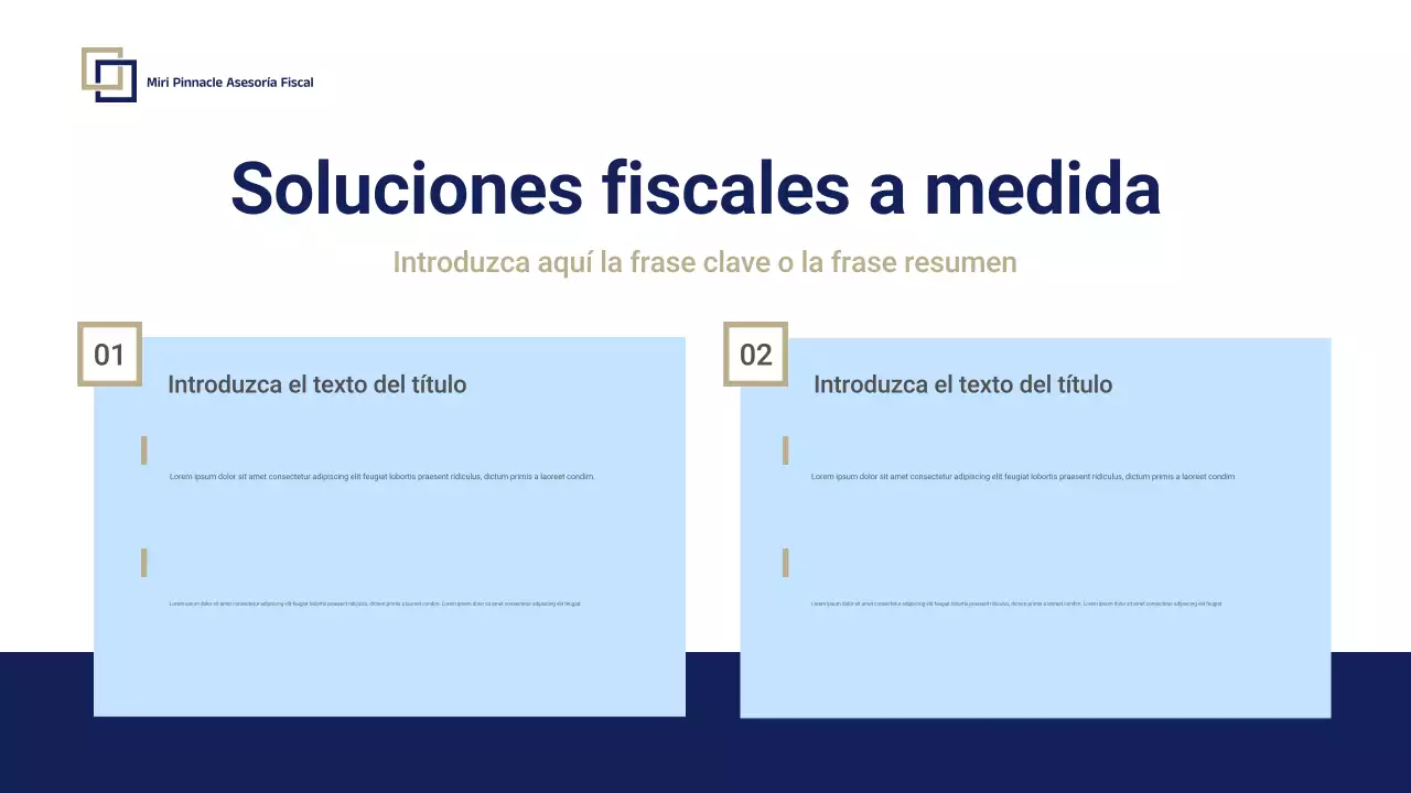 Presentación de la promoción de Blue Professional Tax Consulting