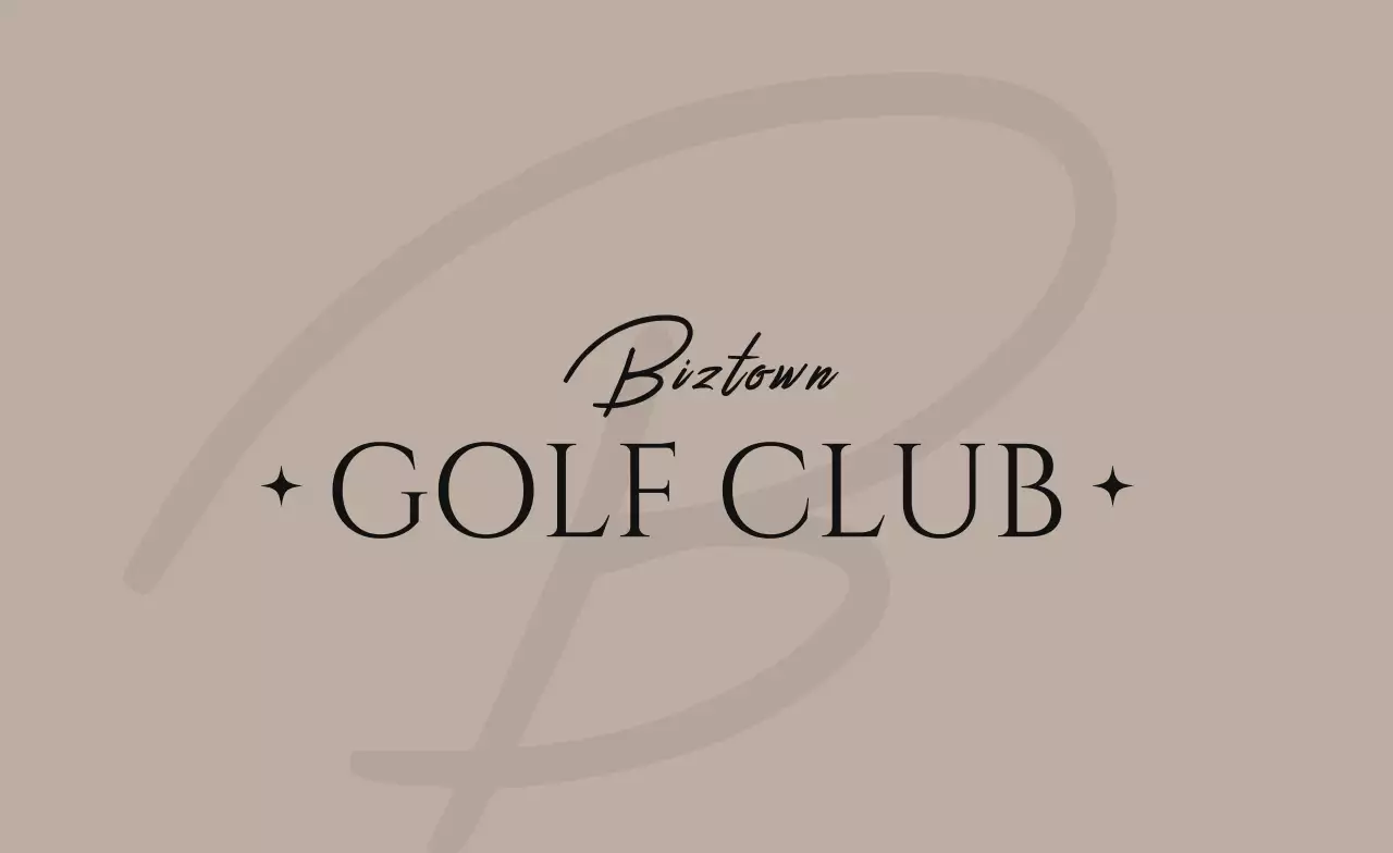 黒 モダン ゴルフ 名刺