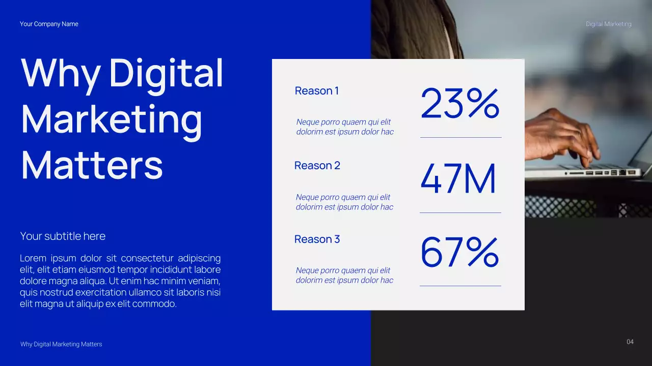 Simple and Trendy Digital Marketing Presentation