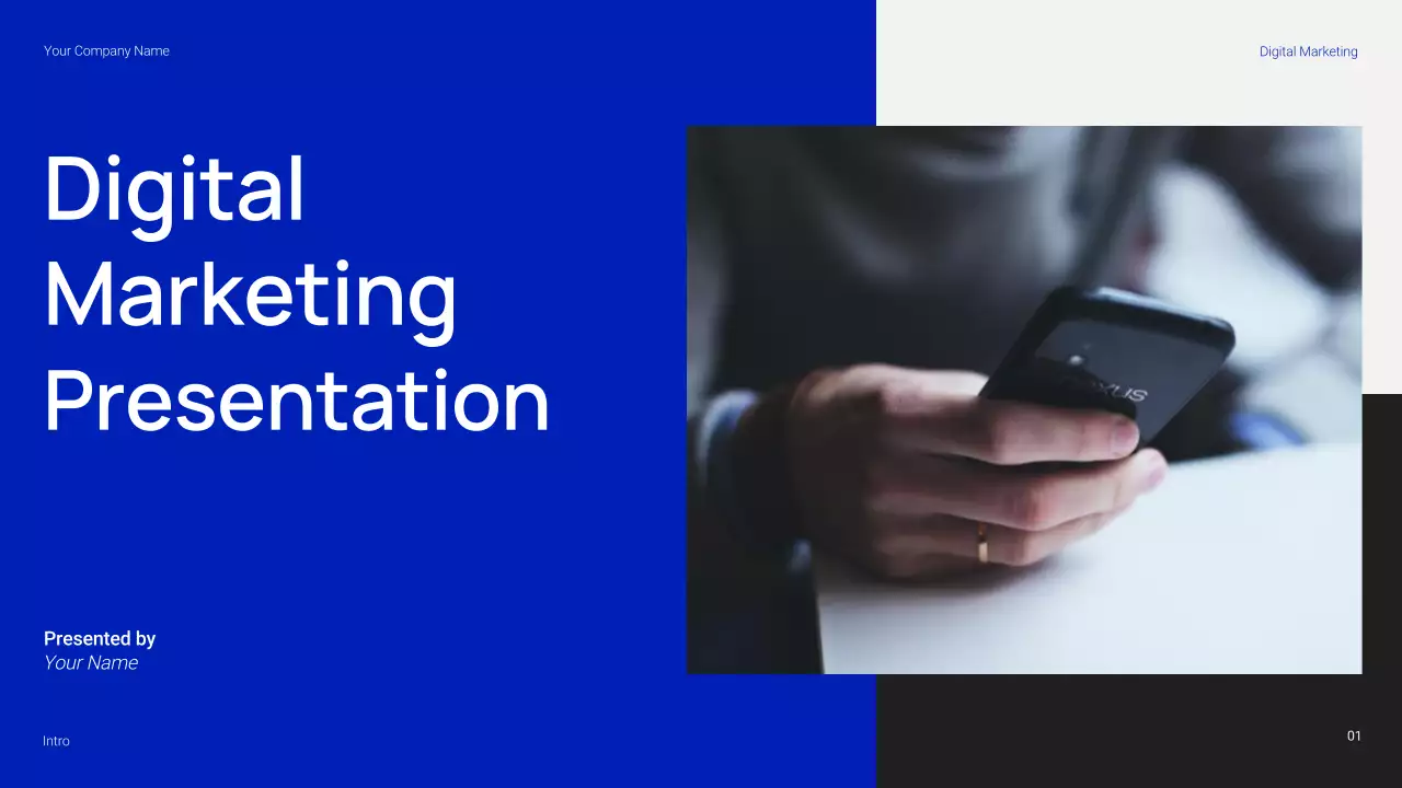 Simple and Trendy Digital Marketing Presentation