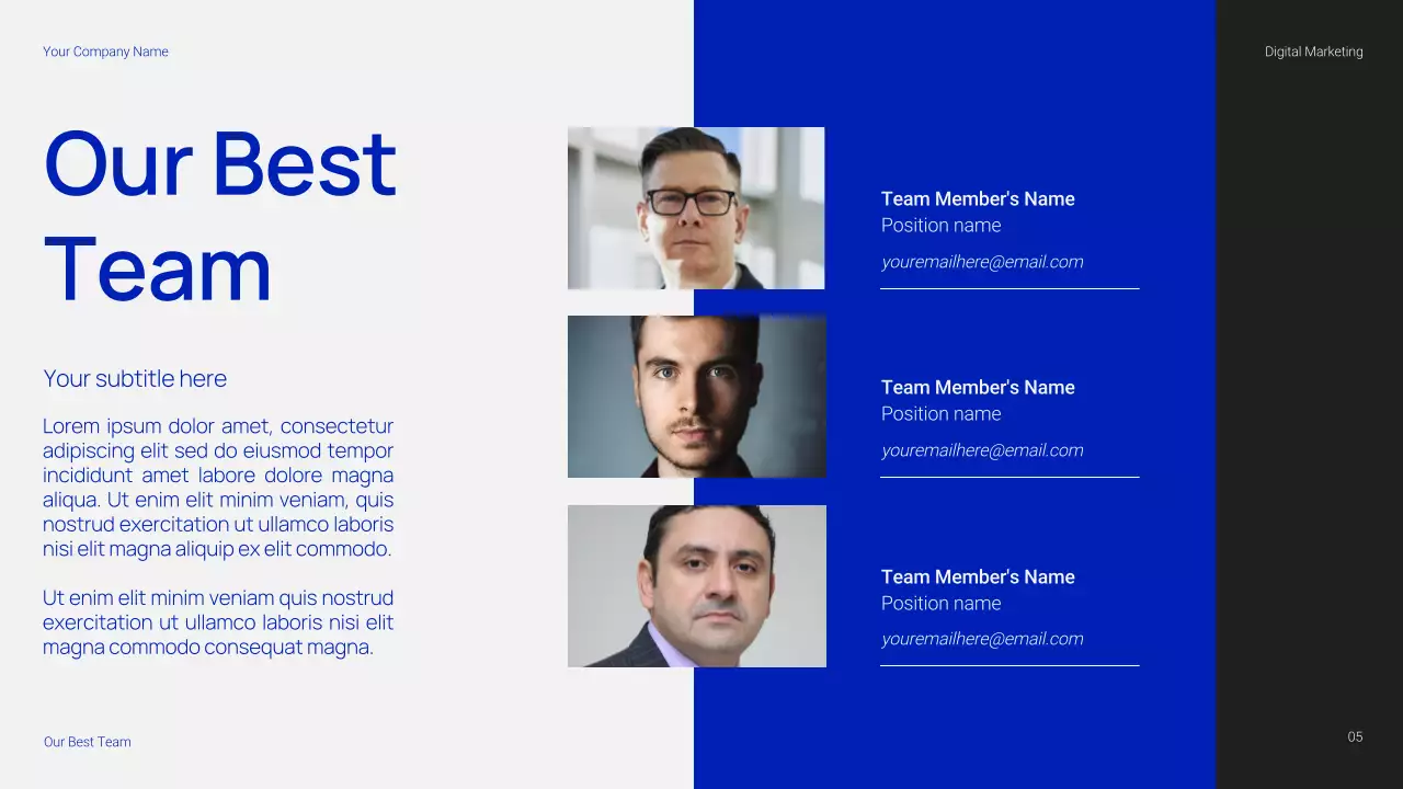 Simple and Trendy Digital Marketing Presentation