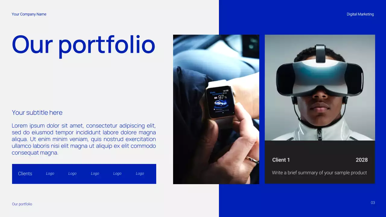 Simple and Trendy Digital Marketing Presentation