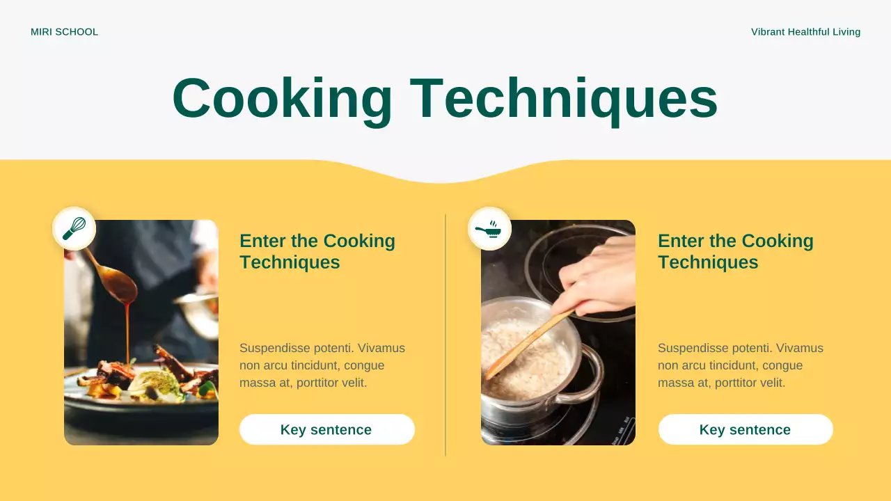 Yellow Modern Outdoor Cooking Announcement Presentation