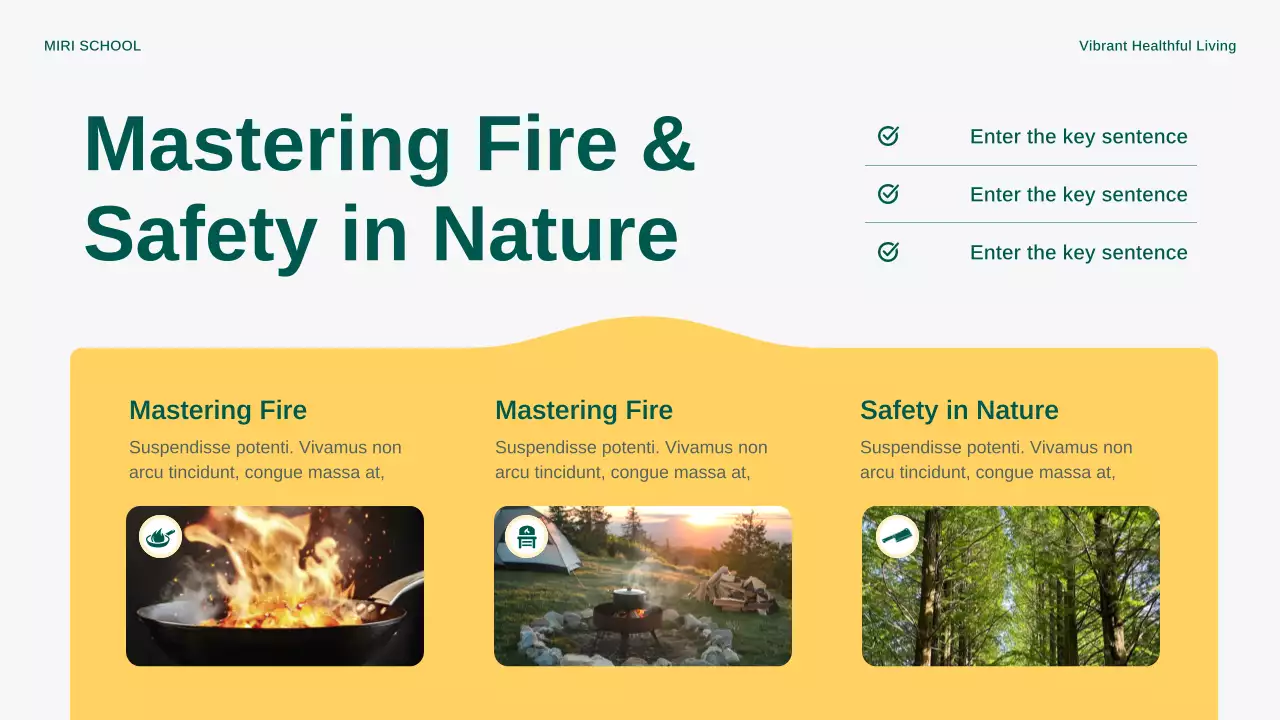 Yellow Modern Outdoor Cooking Announcement Presentation