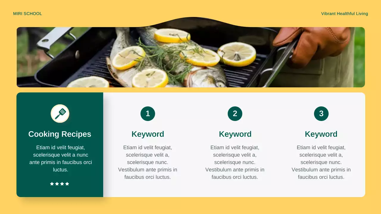 Yellow Modern Outdoor Cooking Announcement Presentation
