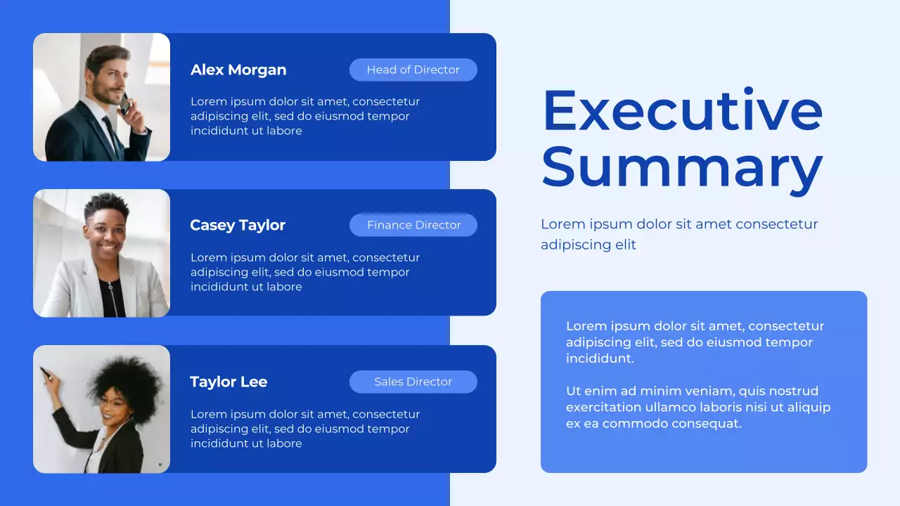 Blue and White Budget Planner Presentation