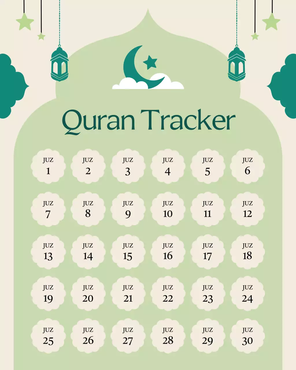 perencana Al Quran tradisional hijau