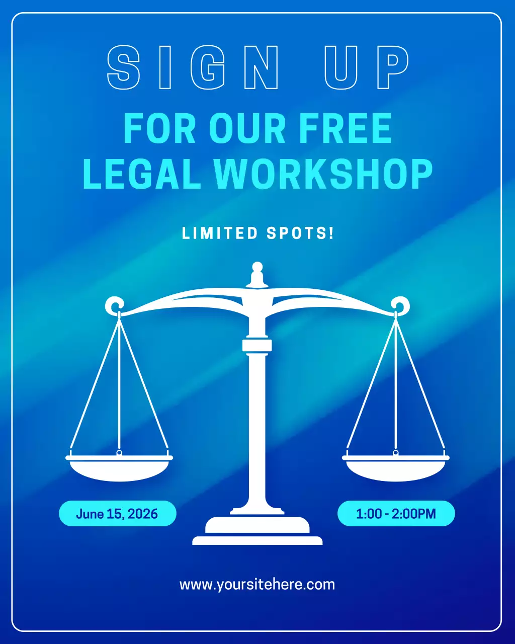 Blue Gradient Tax and Law Webinar Instagram Post