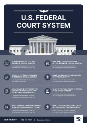 Grey Professional Legal Guide Poster