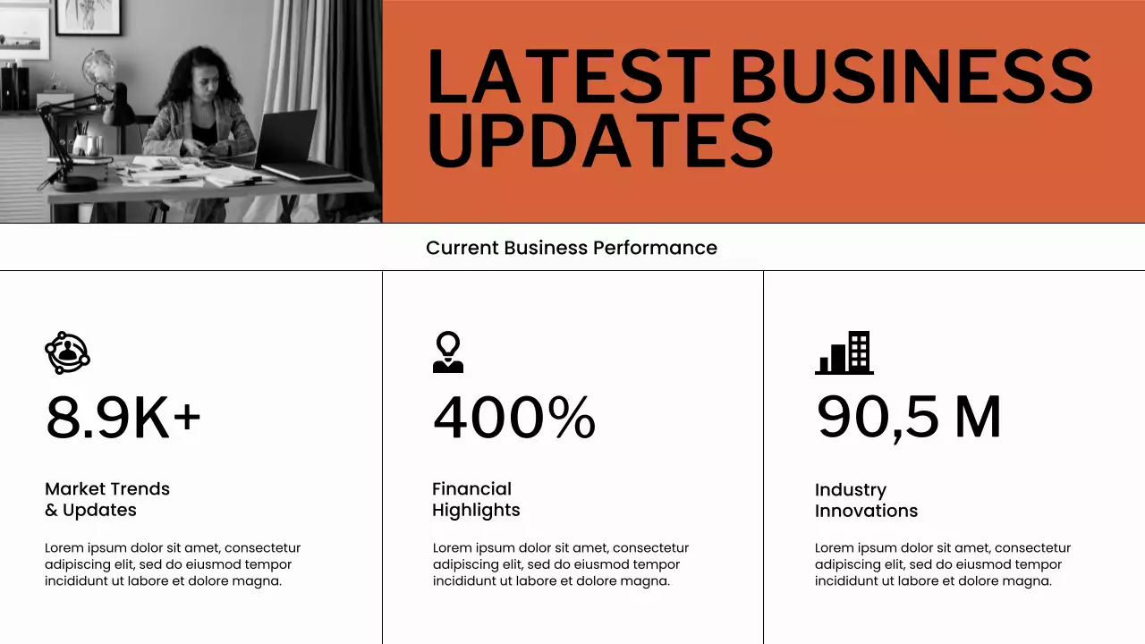 Orange and White Budget Planner Presentation