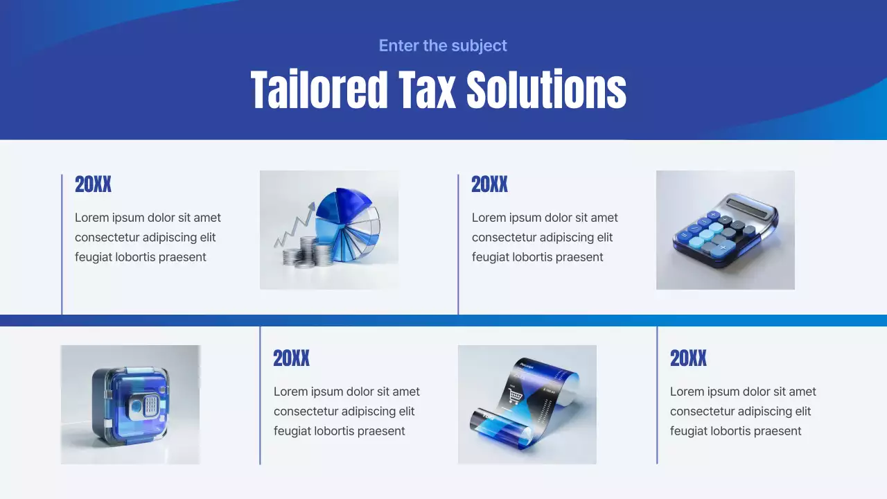 Blue Simple Tax Agency Business Presentation