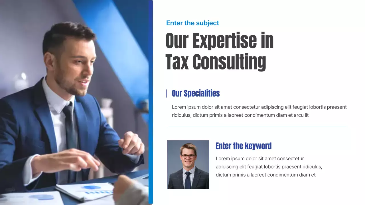 Blue Simple Tax Agency Business Presentation