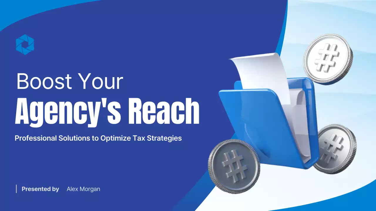 Blue Simple Tax Agency Business Presentation