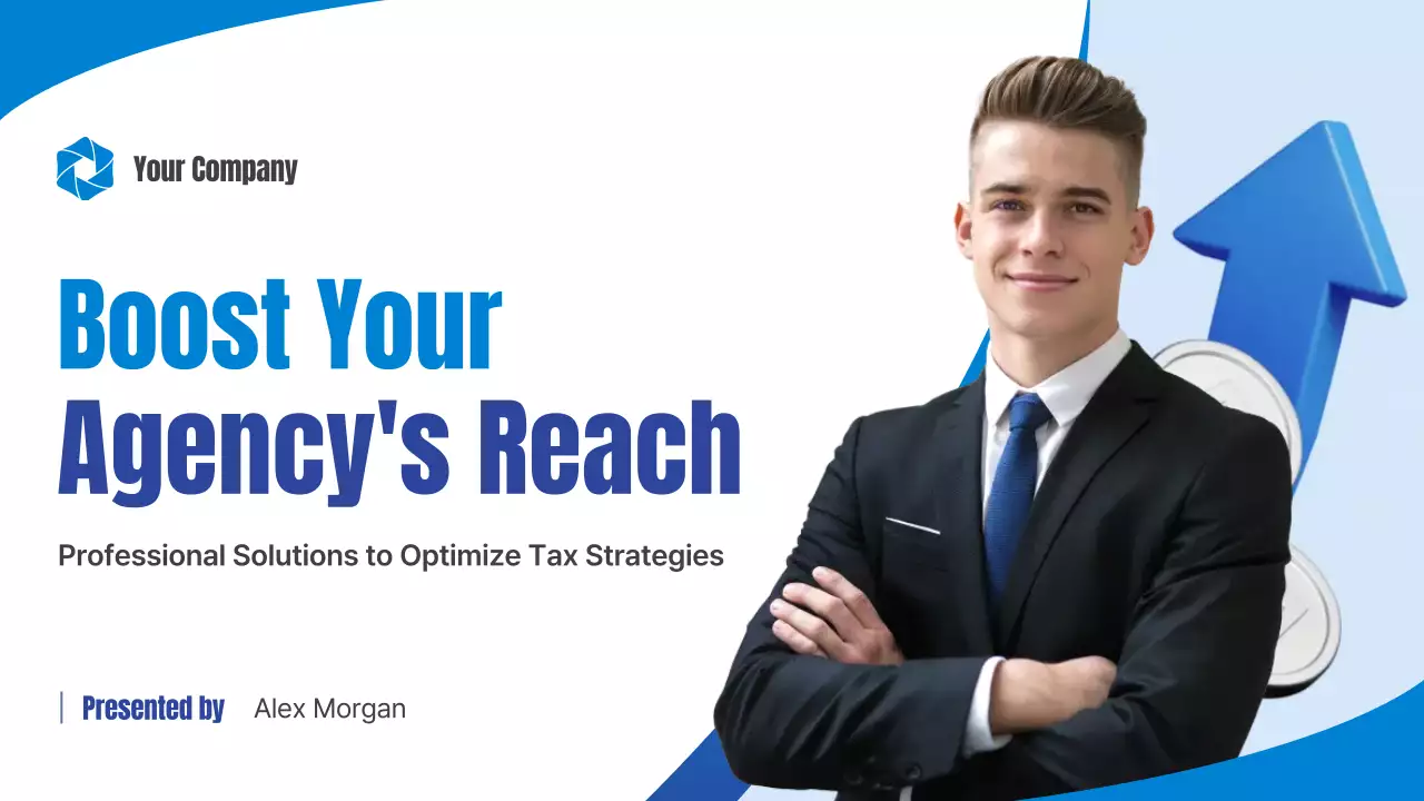 Blue Simple Tax Agency Business Presentation