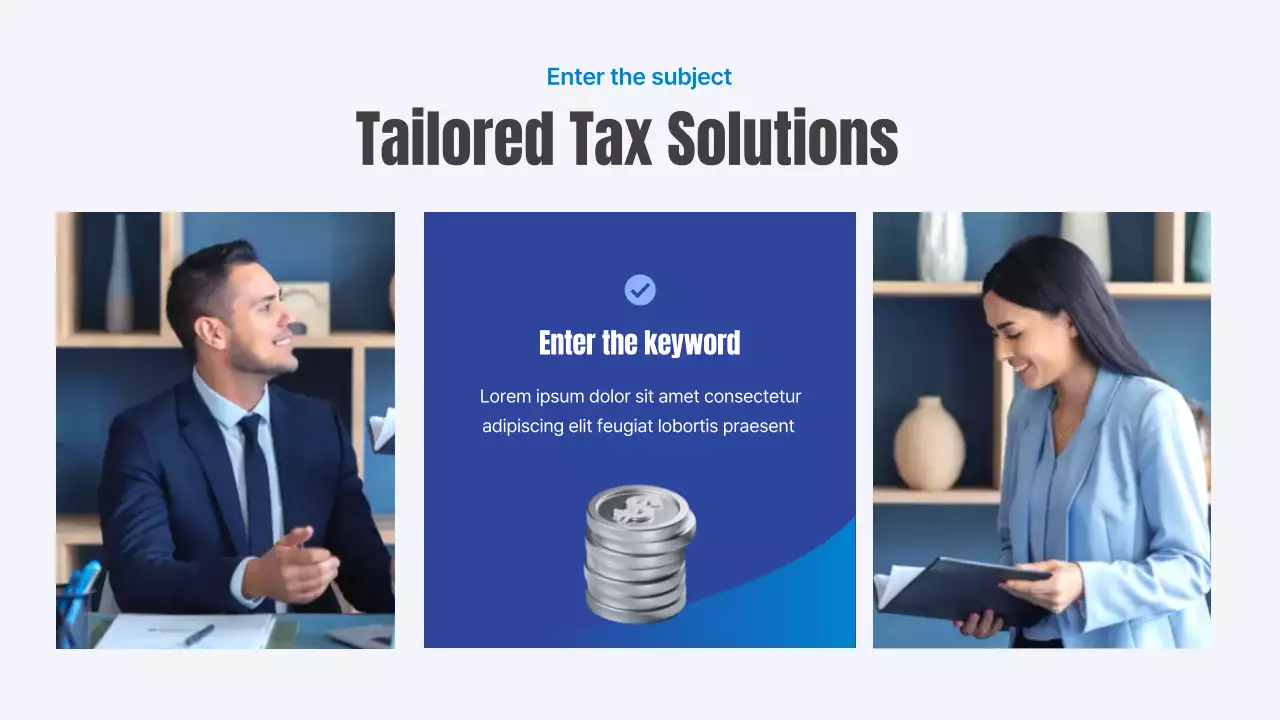 Blue Simple Tax Agency Business Presentation