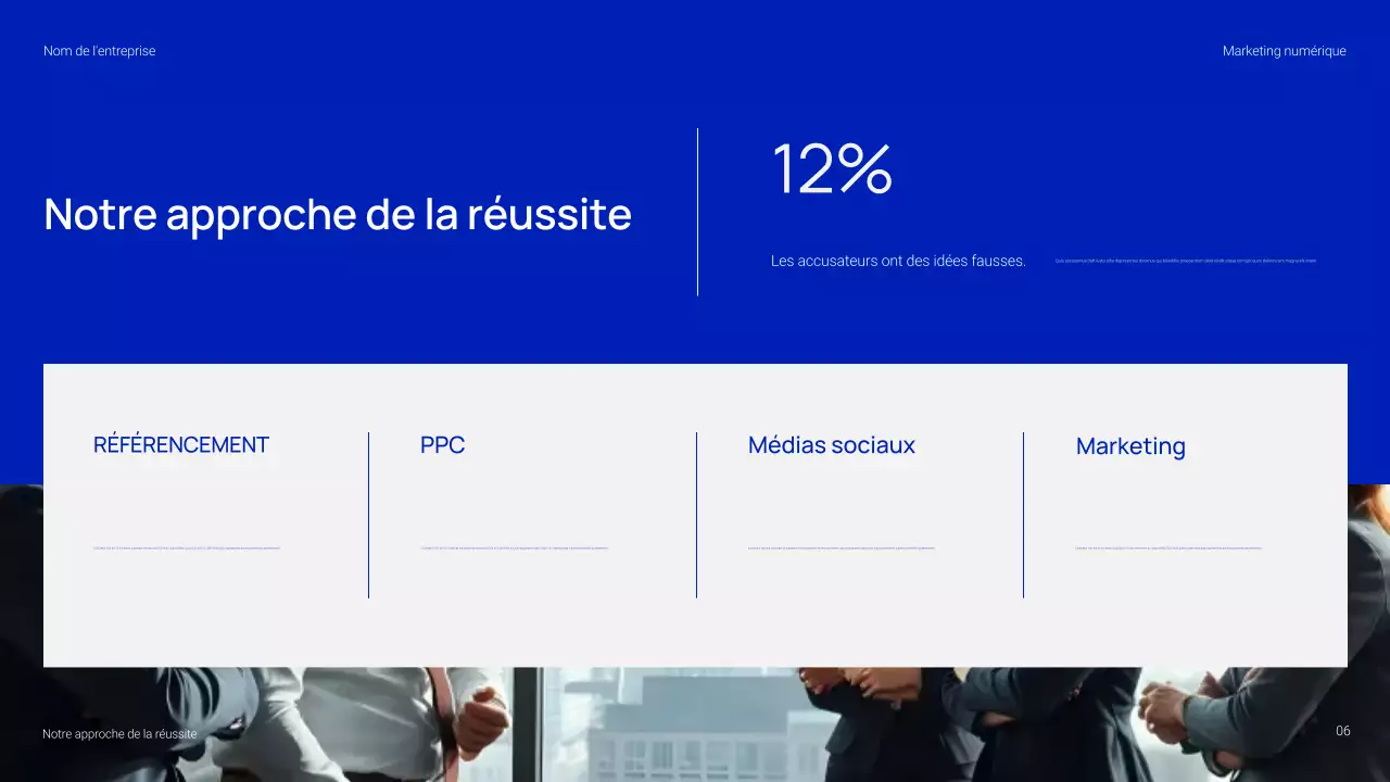 Présentation marketing numérique simple et tendance