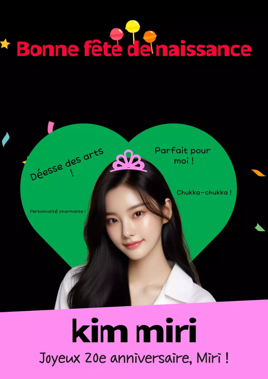 Joyeux anniversaire bébé rose