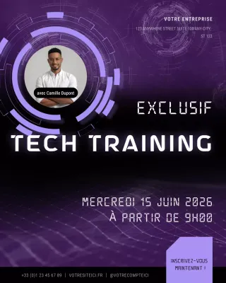 Annonce de formation Blue Modern Tech