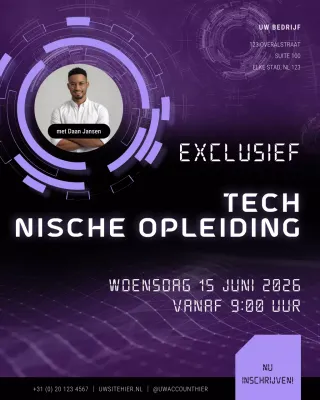 Aankondiging van Blue Modern Tech-training