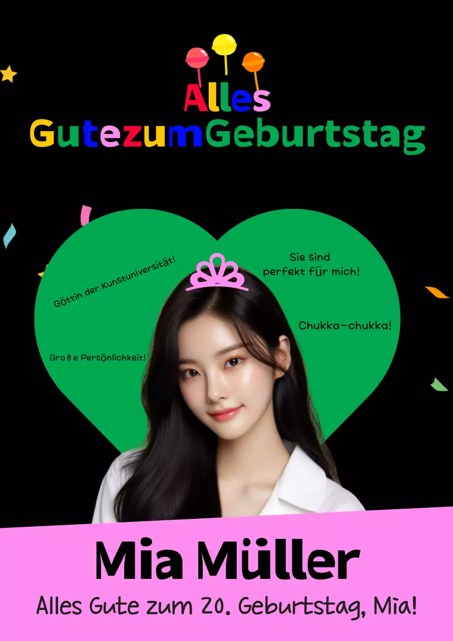 Alles Gute zum Geburtstag, Pink, Baby