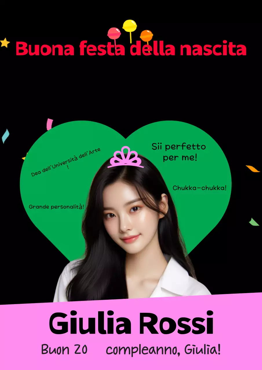 Buon compleanno tesoro rosa