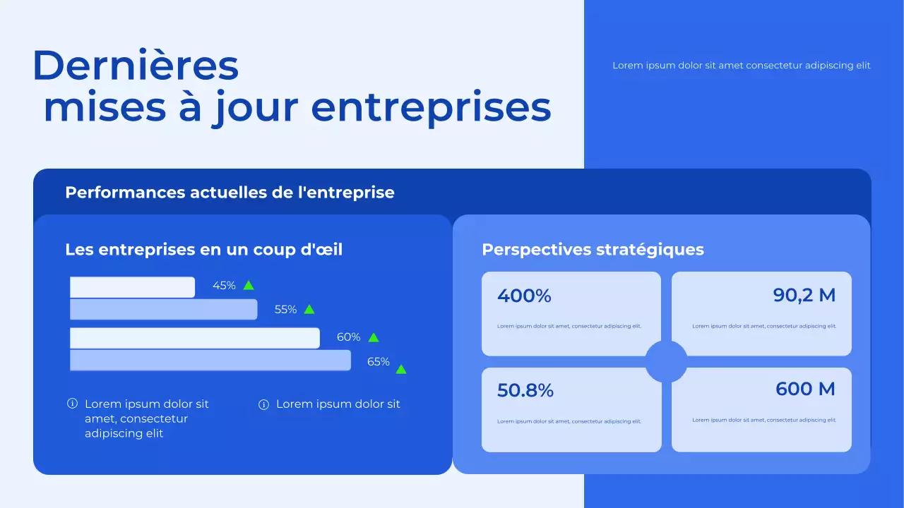 Présentation du planificateur budgétaire bleu et blanc