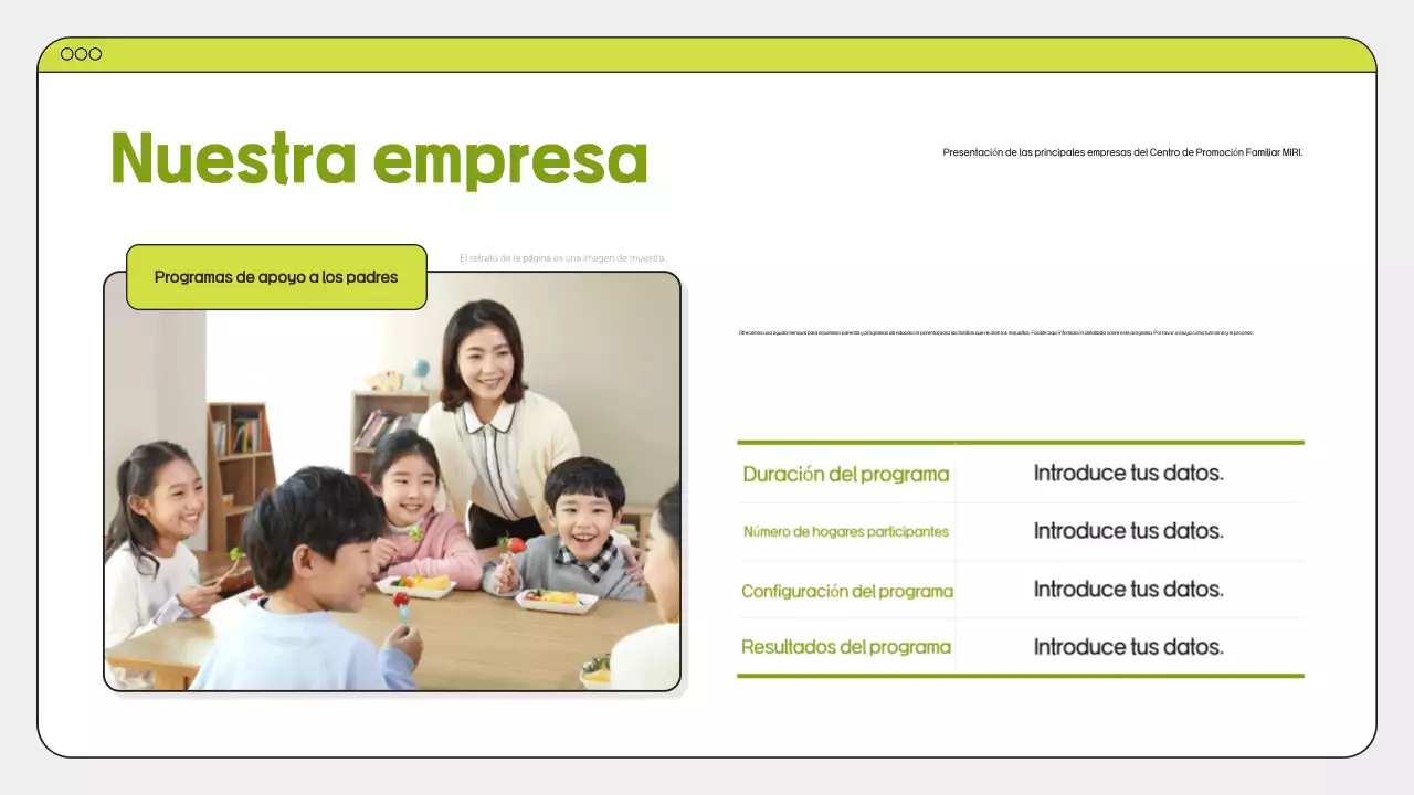 Promoción Familiar Verde Limpia