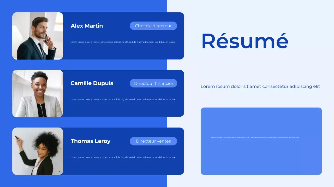 Présentation du planificateur budgétaire bleu et blanc