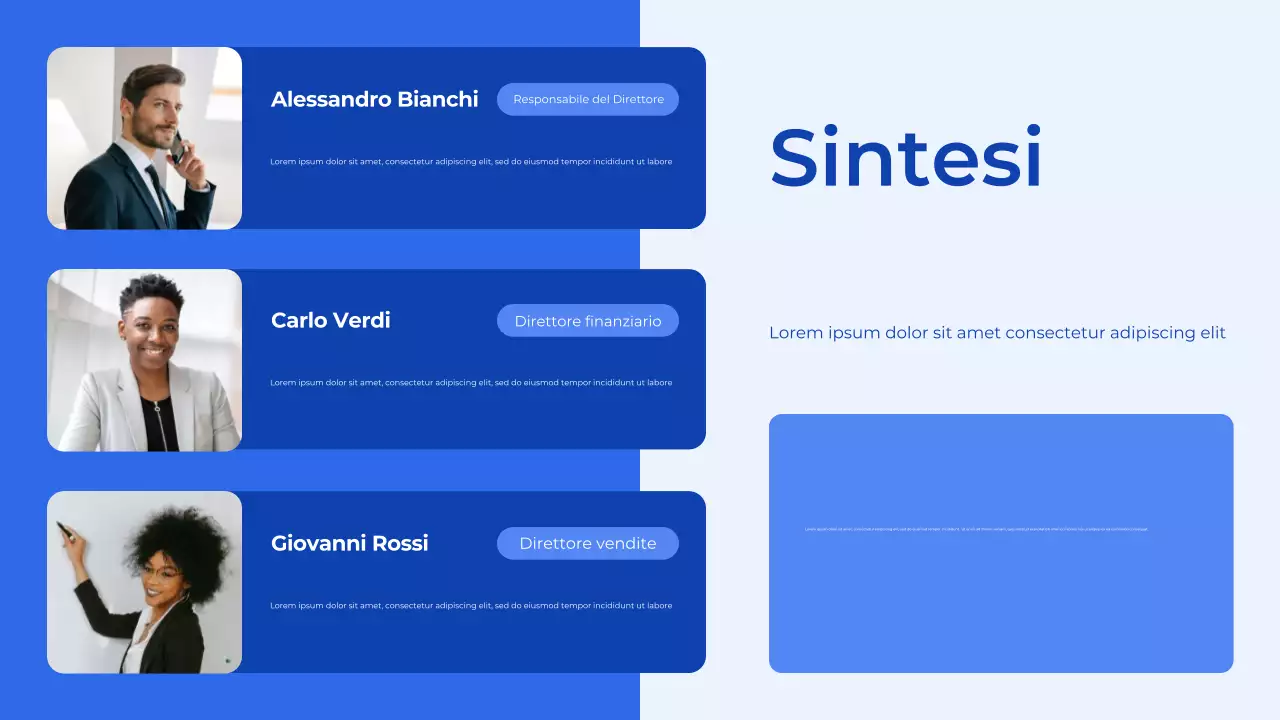 Presentazione del pianificatore di budget blu e bianco