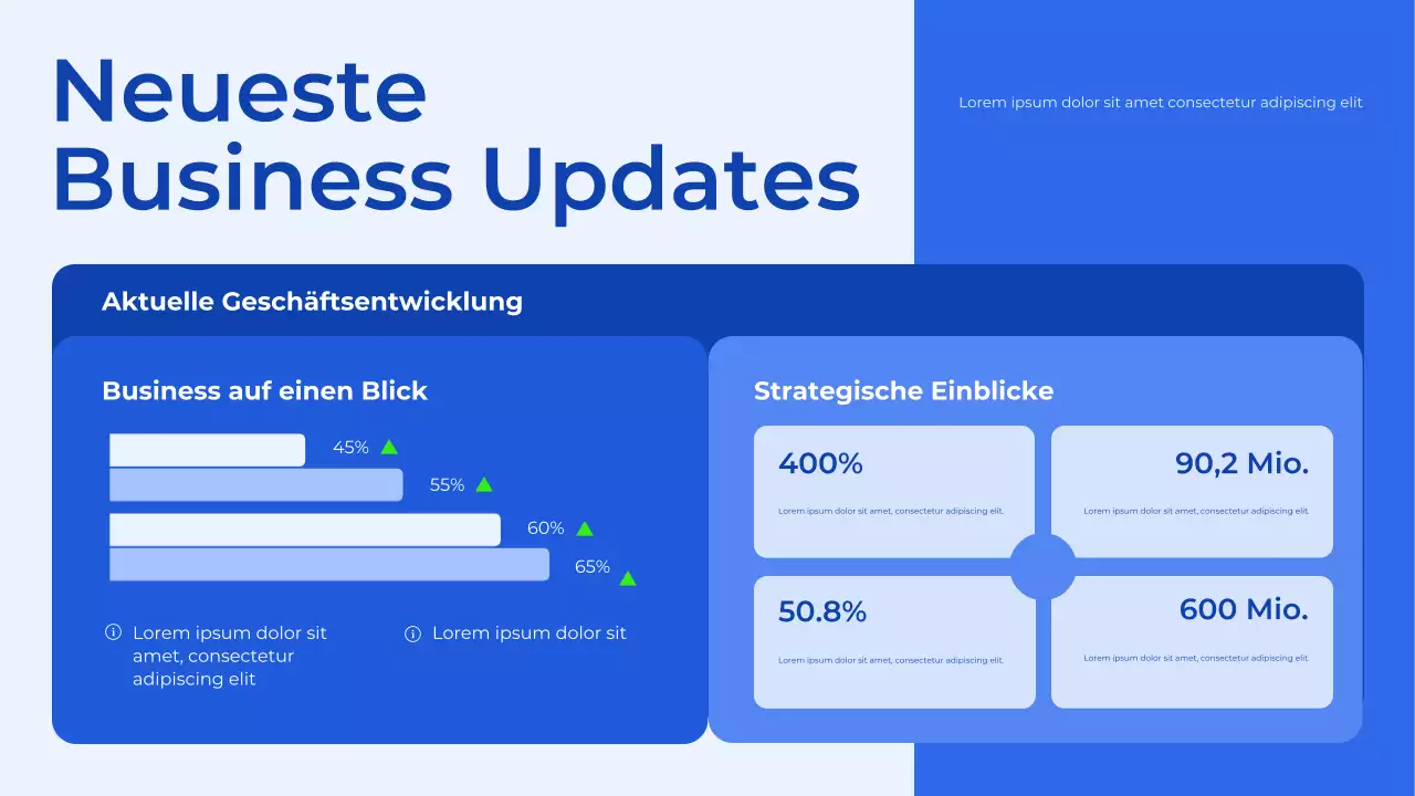 Blau-weißer Budgetplaner Präsentation