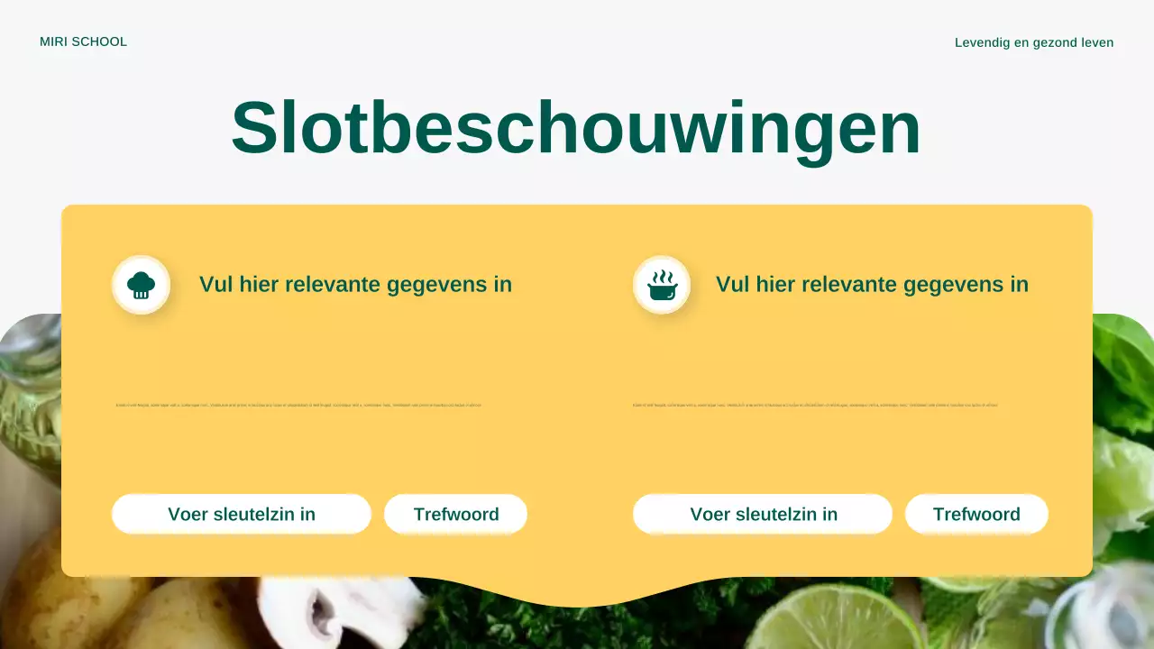 Gele moderne buitenkookaankondiging presentatie