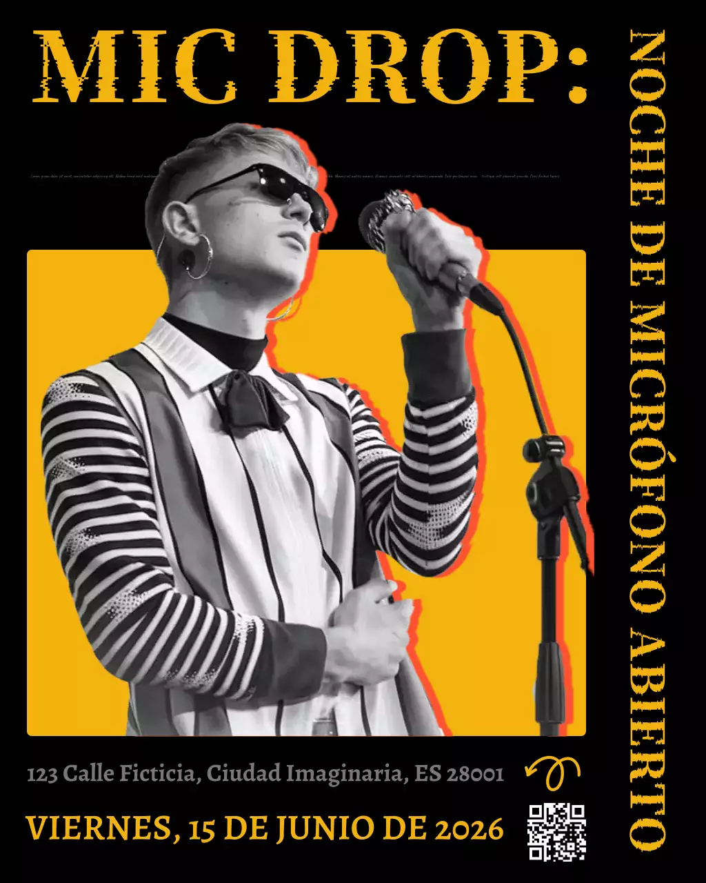 Evento musical retro beige