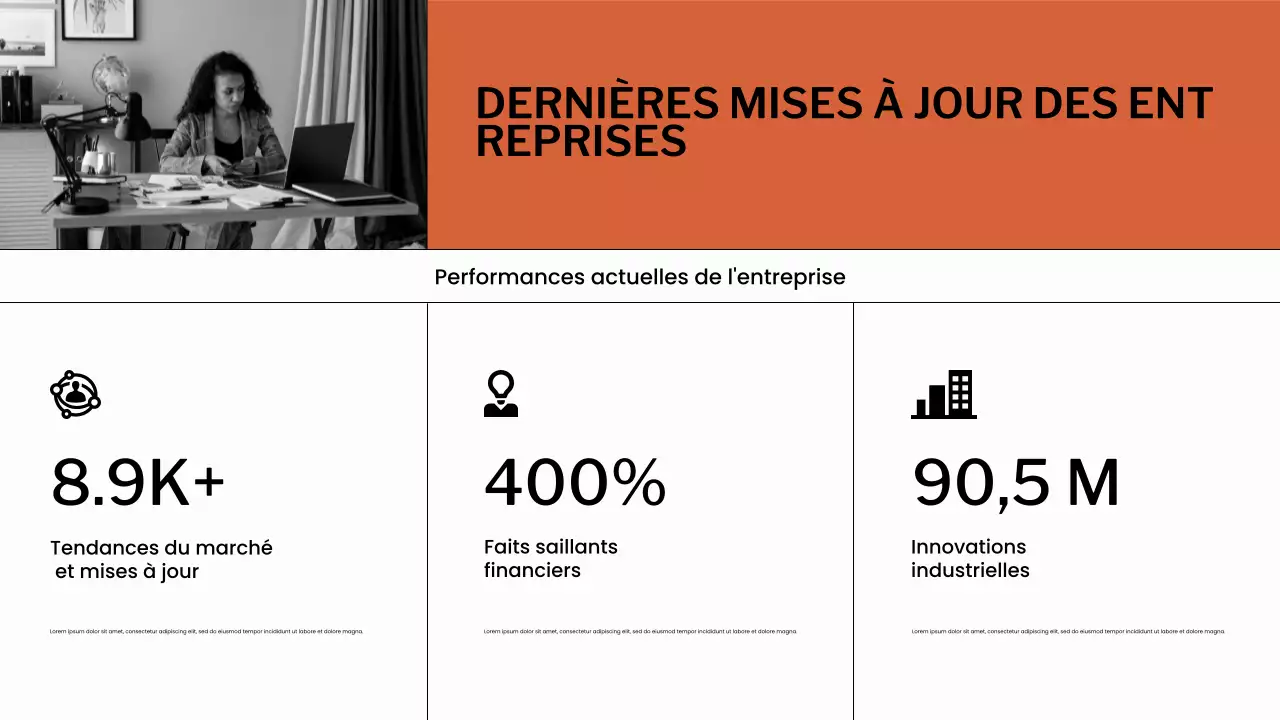 Présentation du planificateur budgétaire orange et blanc