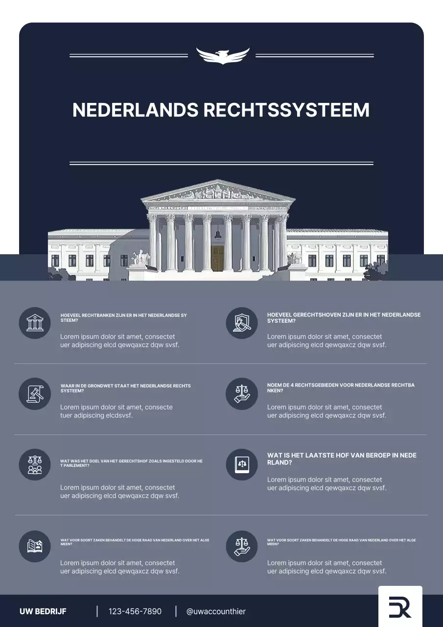 Grijze Professionele Juridische Gids