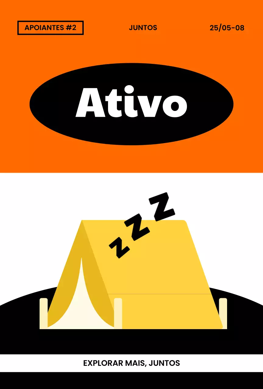 Promoção de marca kitsch usando ilustrações