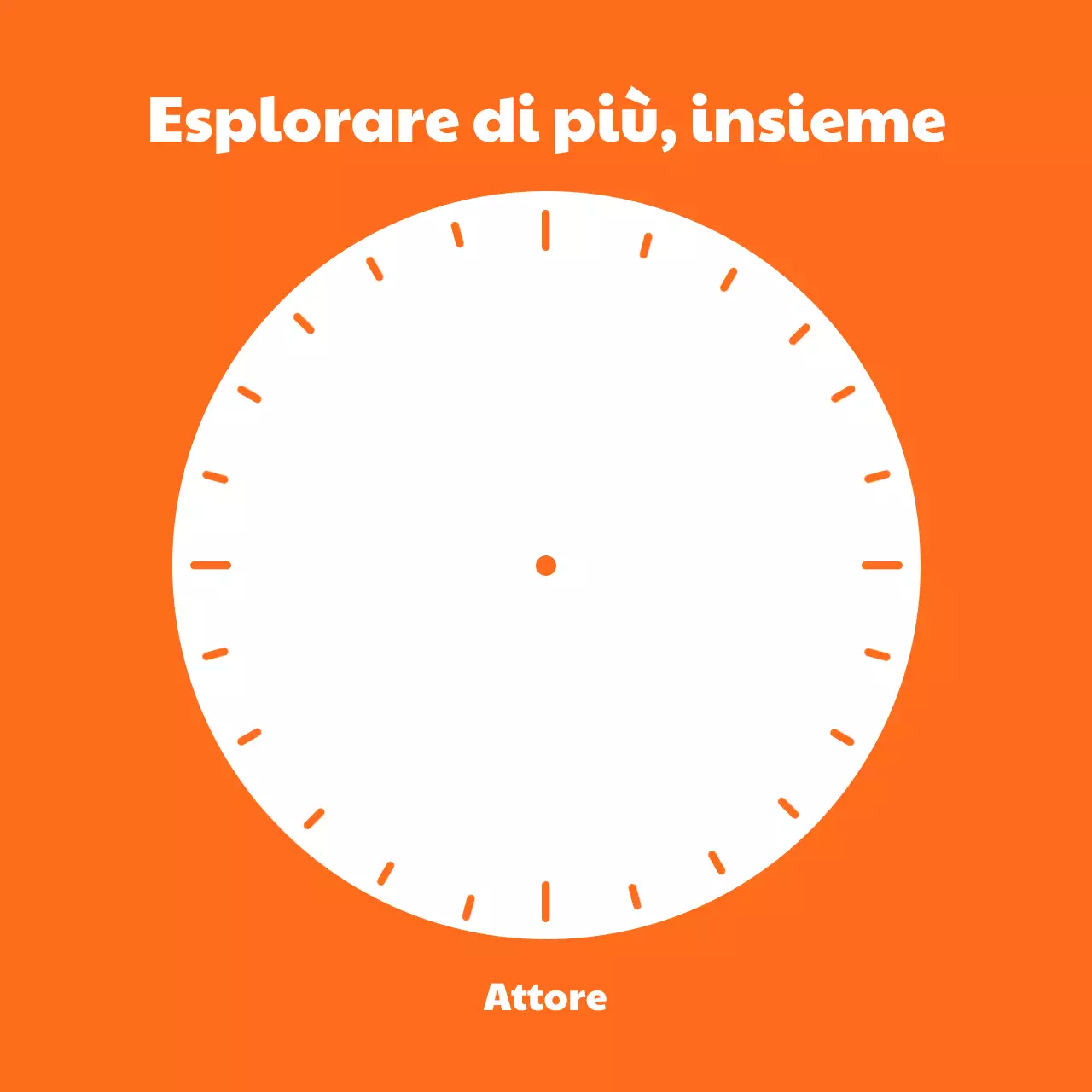 Cancelleria minimalista con una semplice illustrazione di un orologio