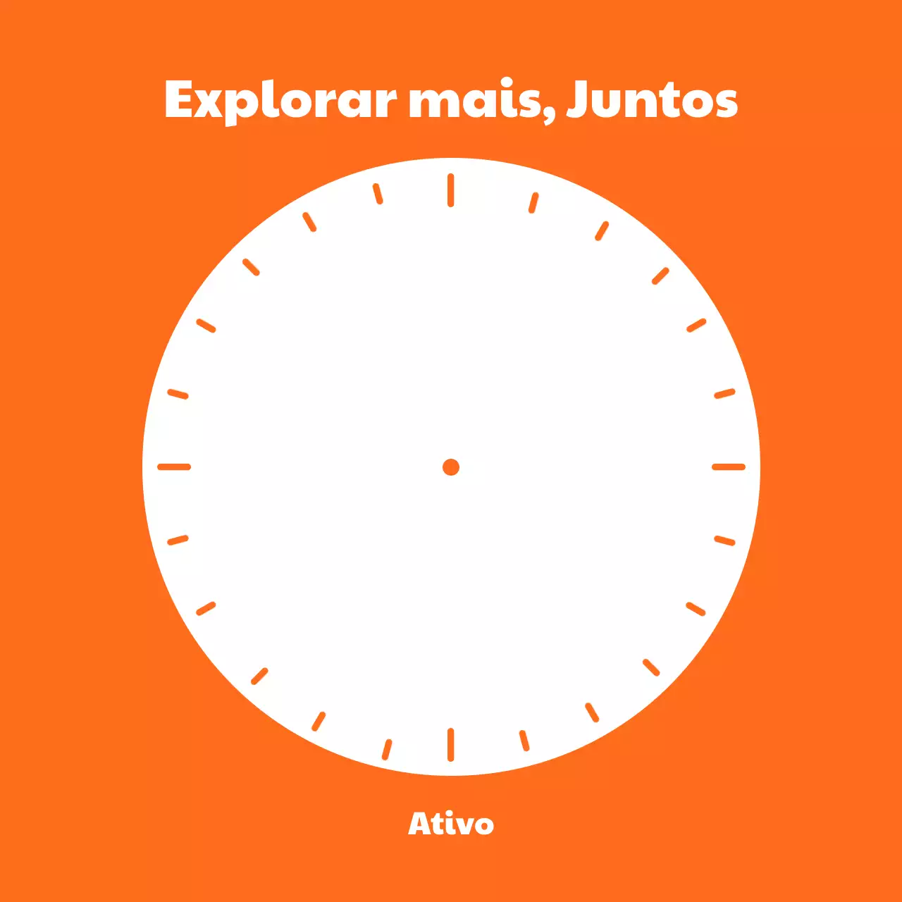 Papelaria minimalista com uma ilustração simples de relógio