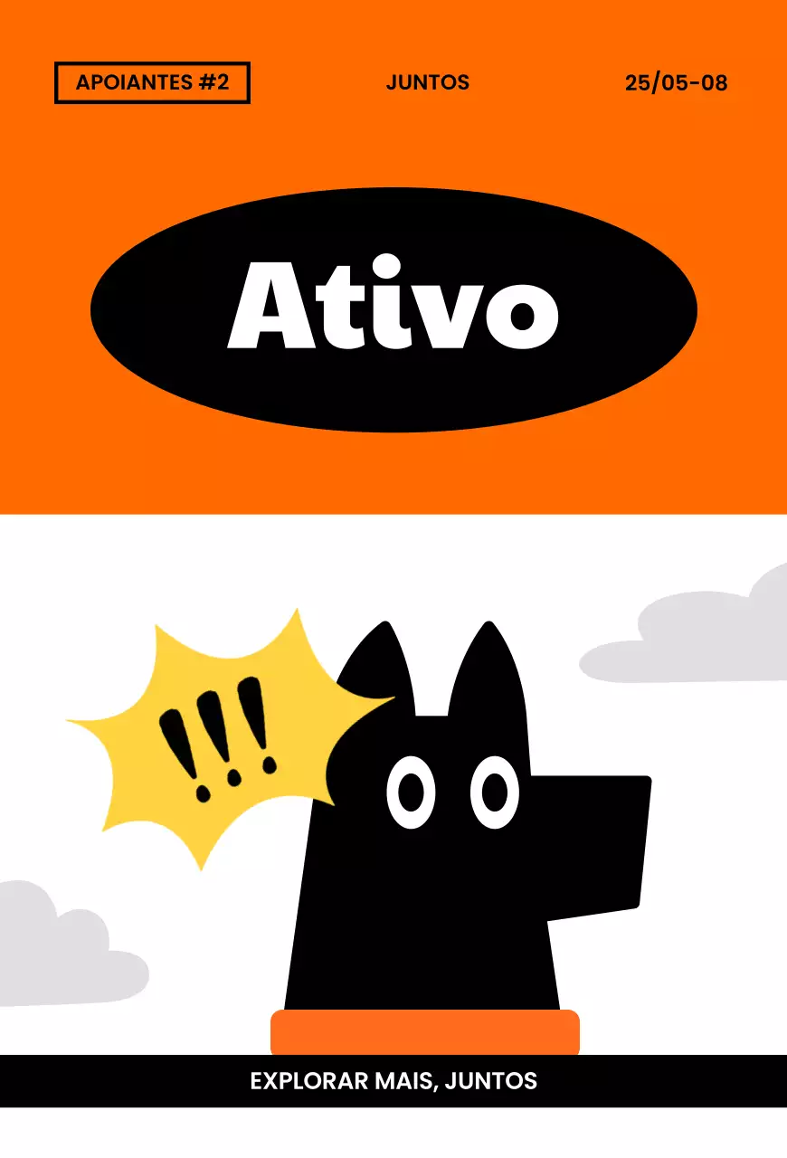 Promoção de marca kitsch usando ilustrações