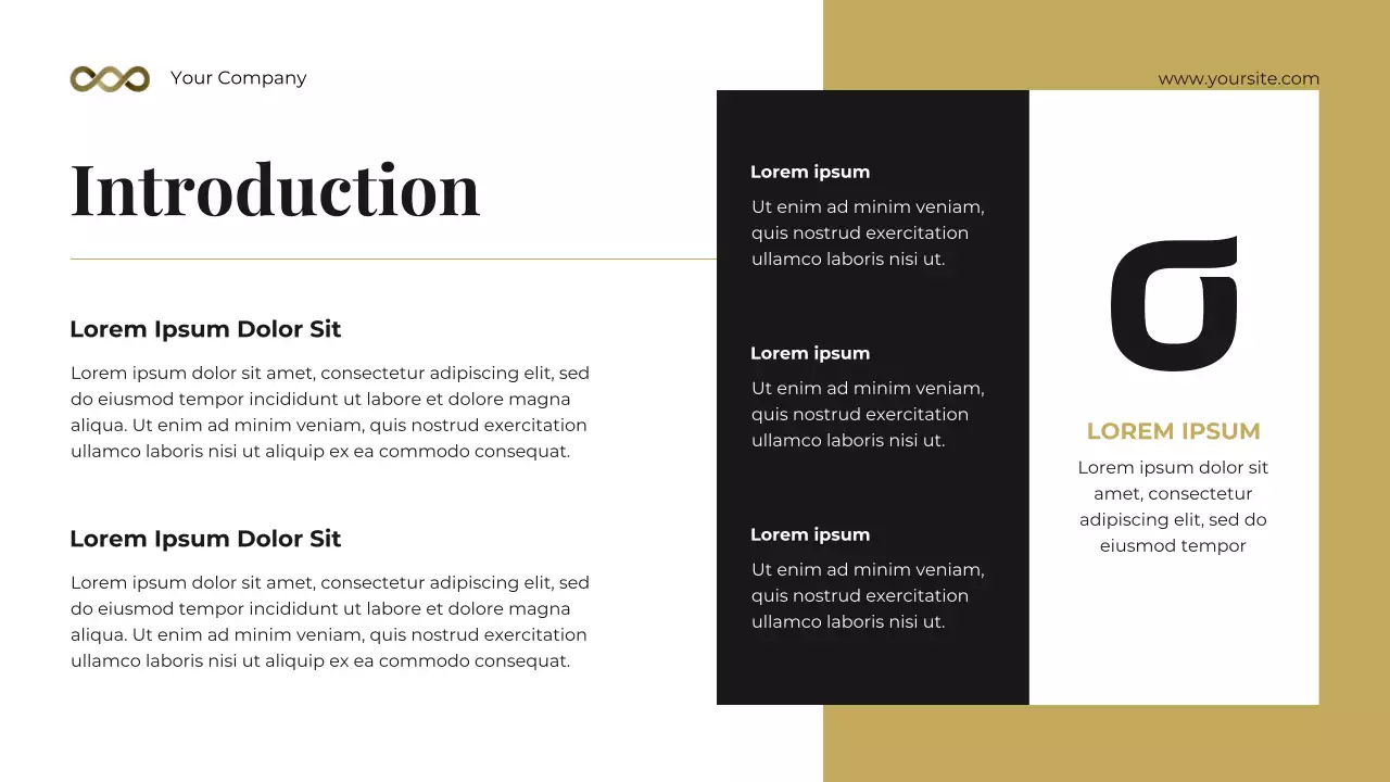 Black and Gold Bold Photocentric Legal Consulting Toolkit Presentation