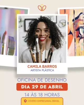 Anúncio do evento Orange Creative Art no Instagram